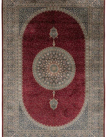 4' 9 x 7' 4 Ghom Design Rug