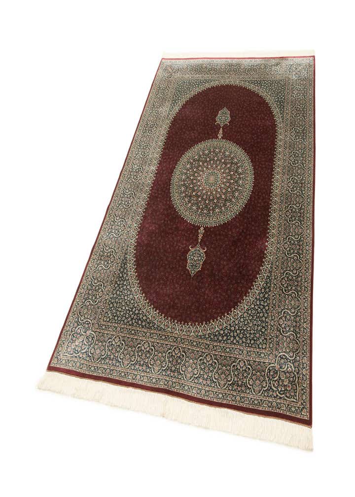 4' 9 x 7' 4 Ghom Design Rug
