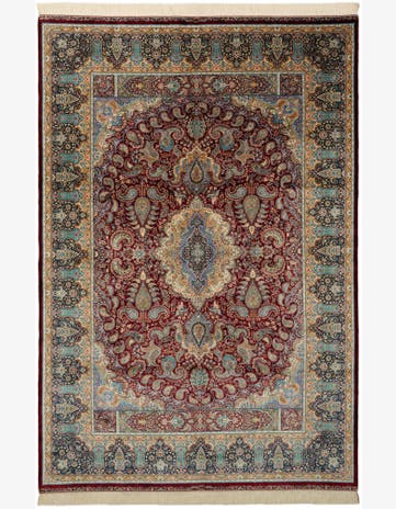 6' 6 x 9' 7 Ghom Design Rug