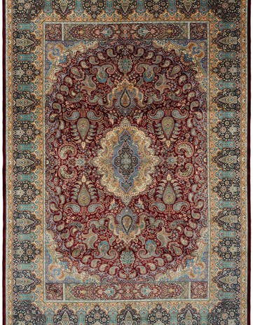 6' 6 x 9' 7 Ghom Design Rug