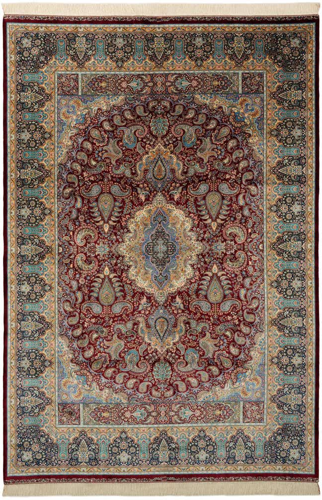 6' 6 x 9' 7 Ghom Design Rug