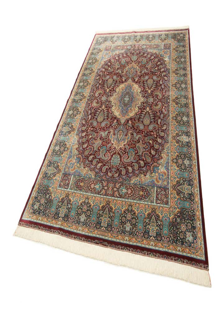 6' 6 x 9' 7 Ghom Design Rug