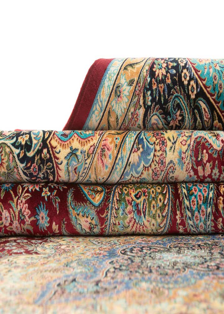 6' 6 x 9' 7 Ghom Design Rug