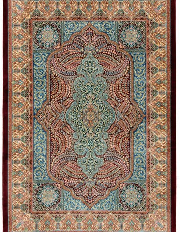 3' 2 x 4' 10 Ghom Design Rug