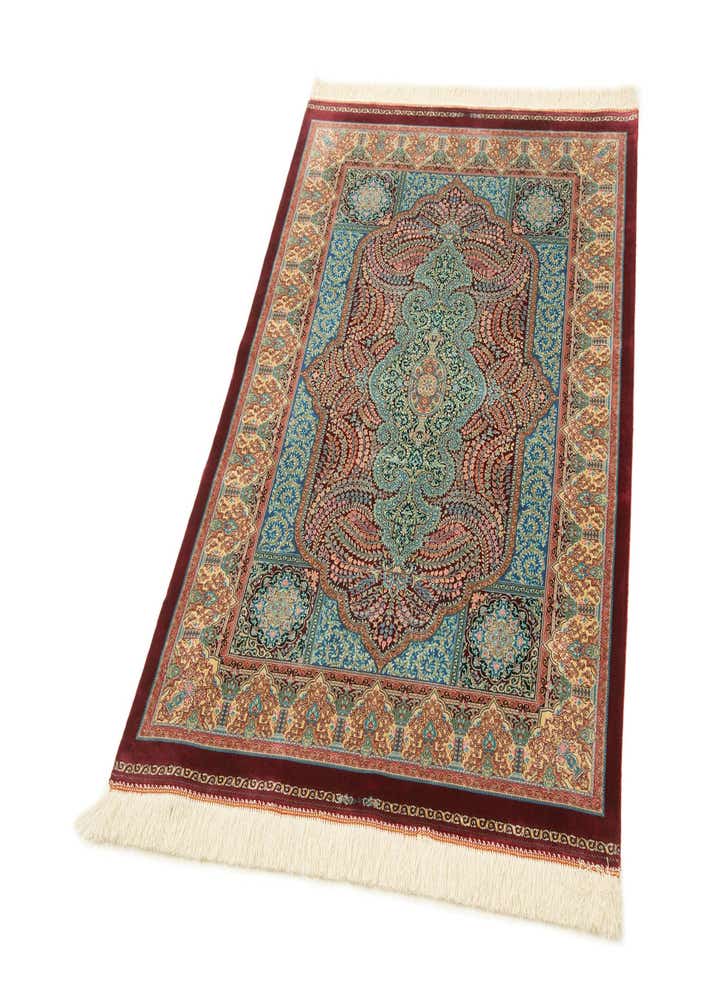 3' 2 x 4' 10 Ghom Design Rug