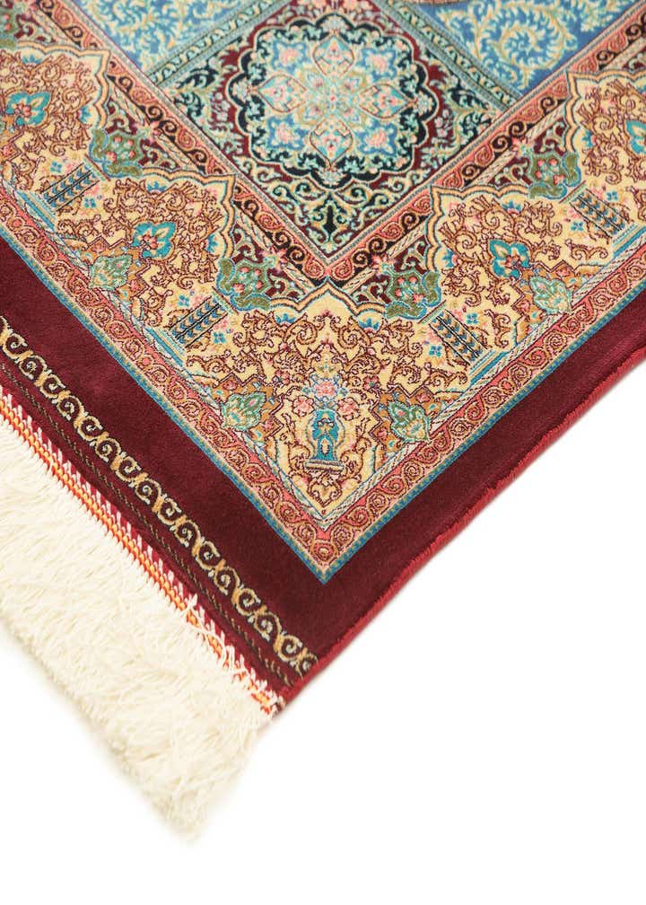 3' 2 x 4' 10 Ghom Design Rug
