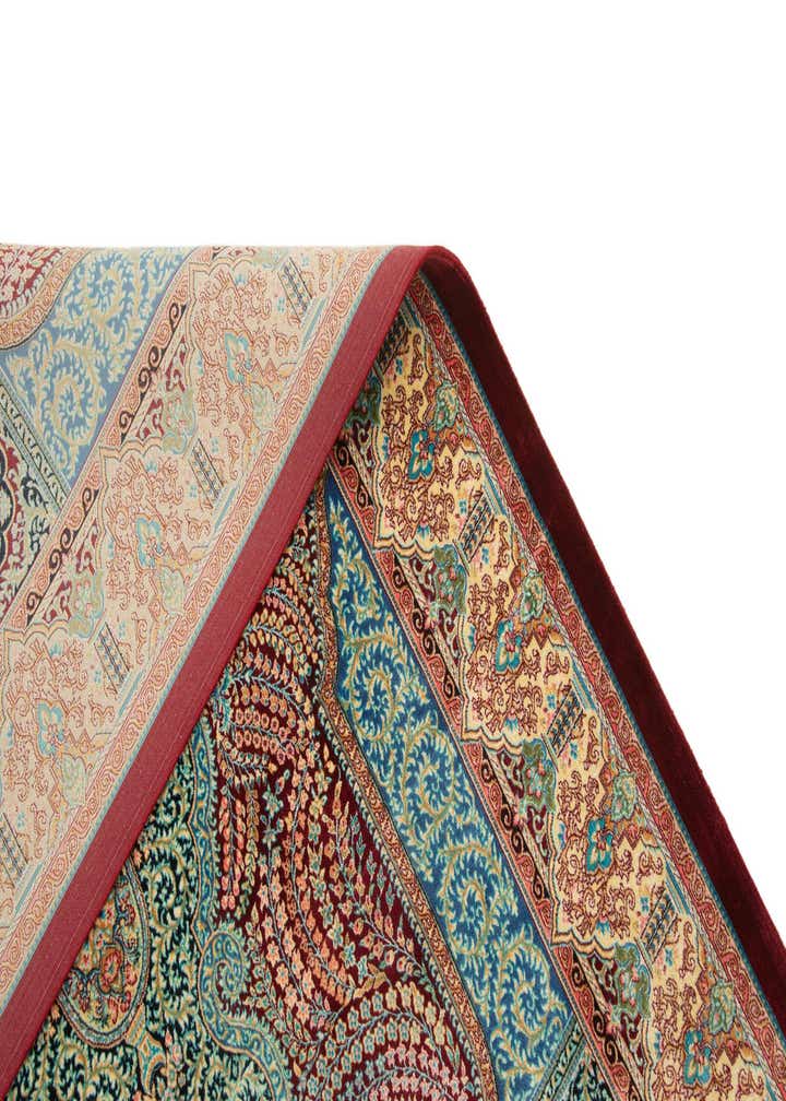 3' 2 x 4' 10 Ghom Design Rug