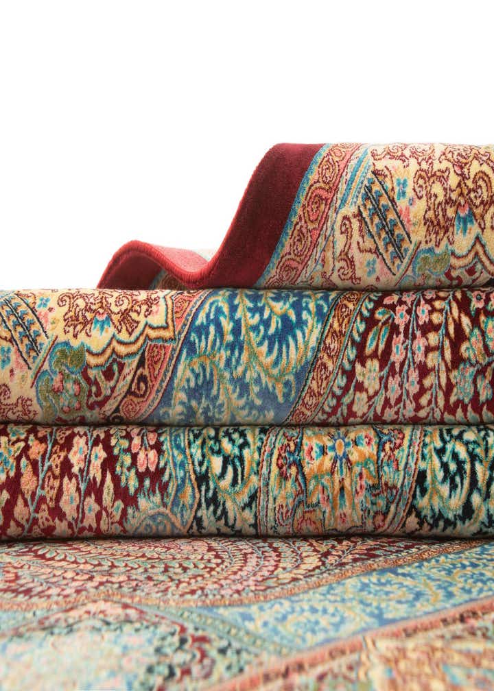 3' 2 x 4' 10 Ghom Design Rug