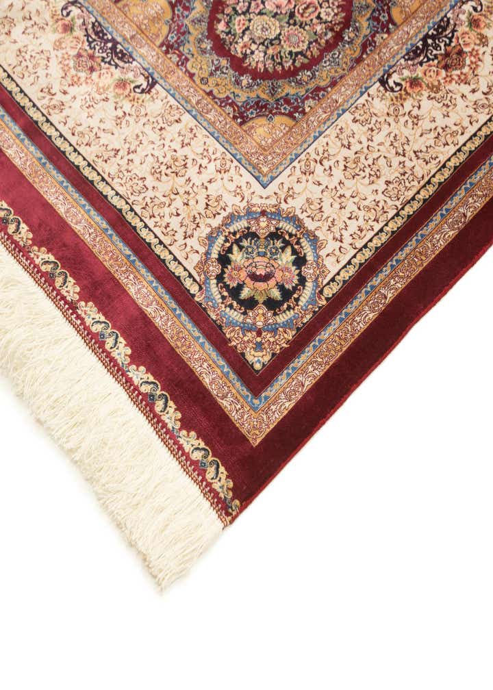6' 6 x 9' 7 Ghom Design Rug
