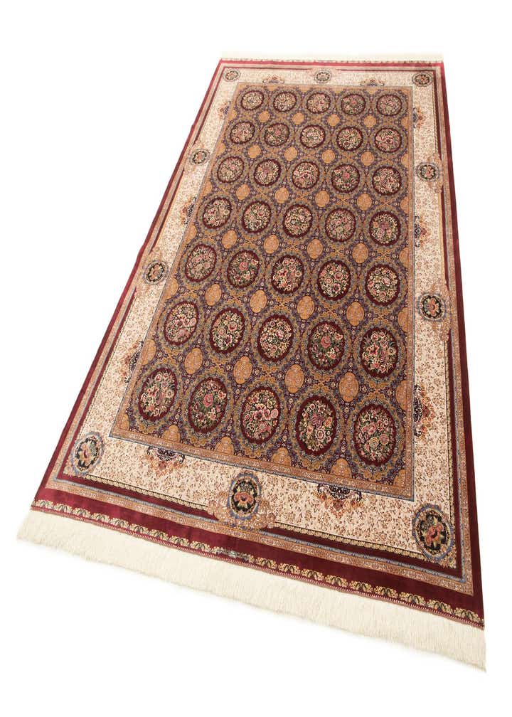 6' 6 x 9' 7 Ghom Design Rug