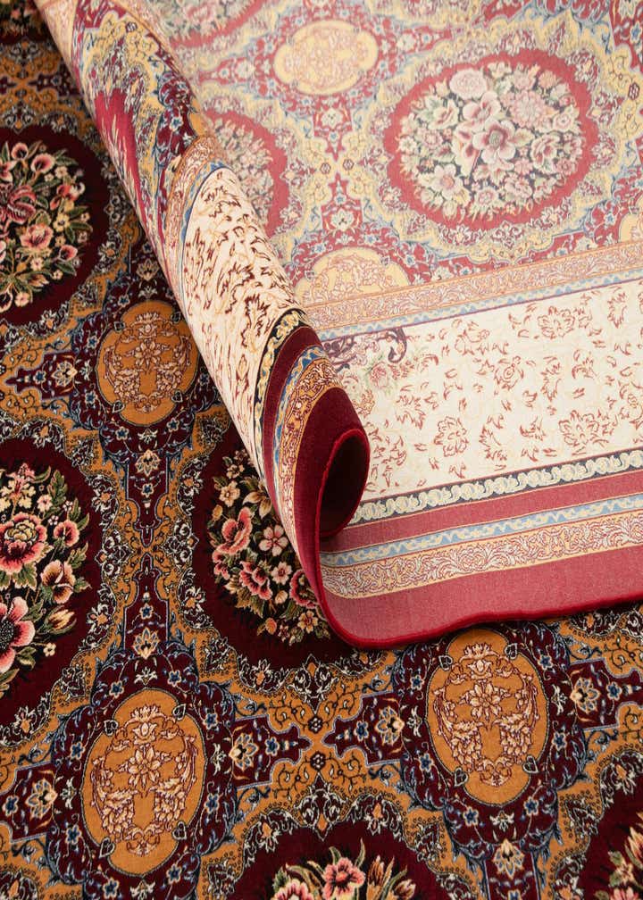 6' 6 x 9' 7 Ghom Design Rug