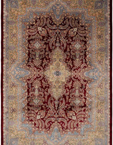 6' 6 x 9' 8 Ghom Design Rug