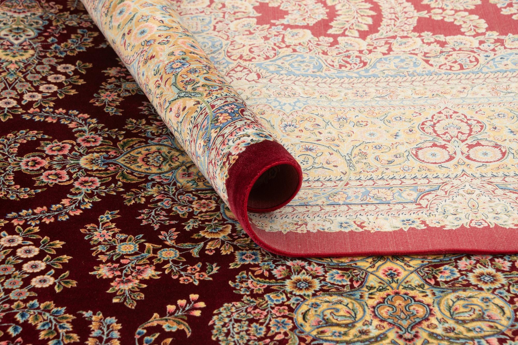 6' 6 x 9' 8 Ghom Design Rug