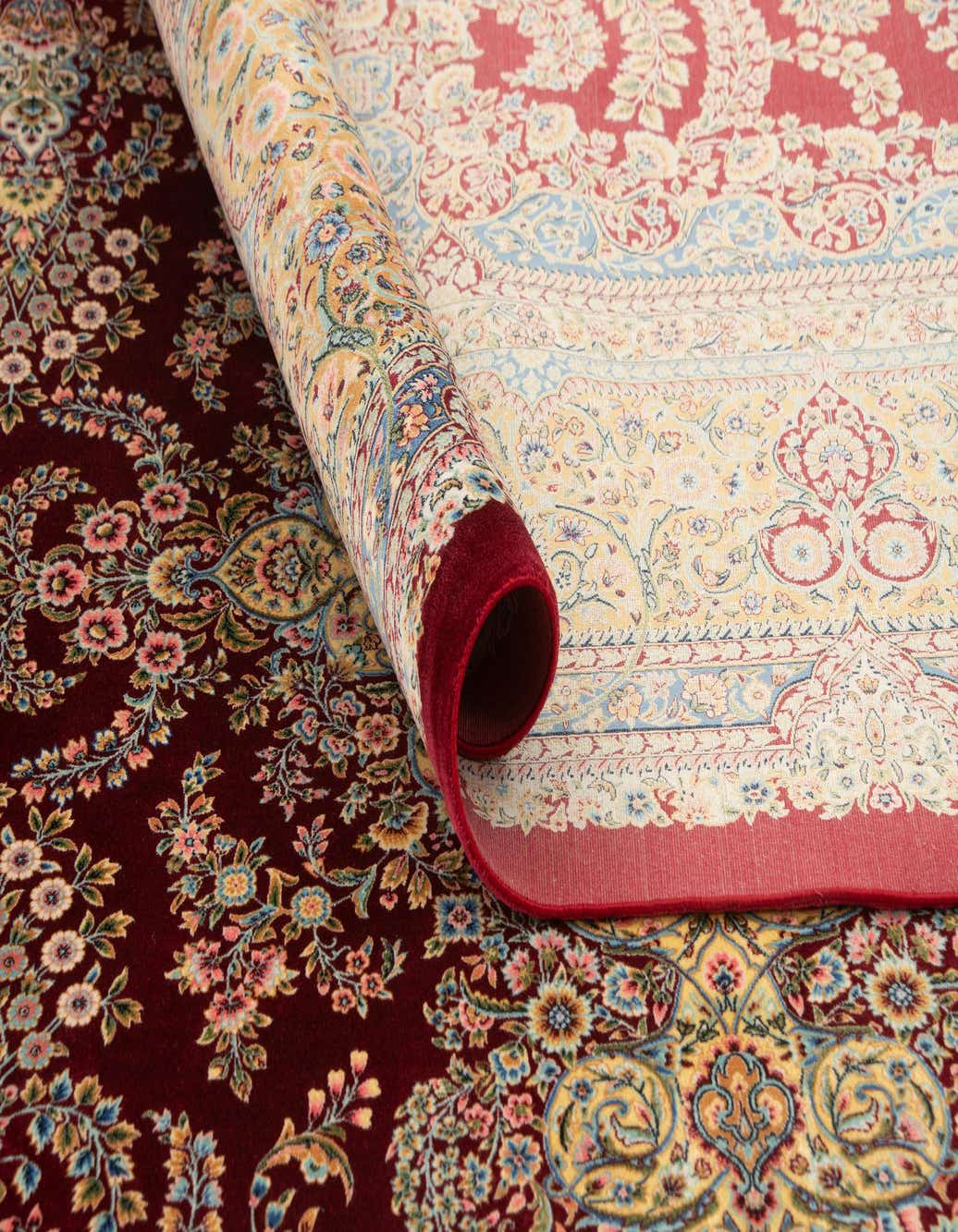 6' 6 x 9' 8 Ghom Design Rug