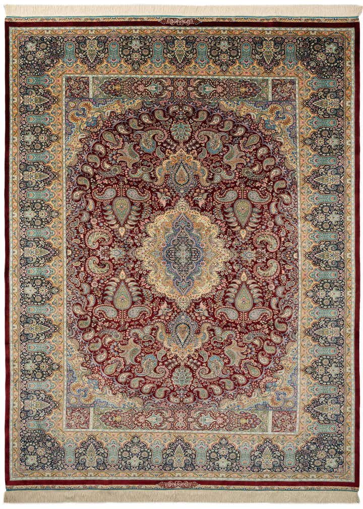 6' 6 x 9' 7 Ghom Design Rug