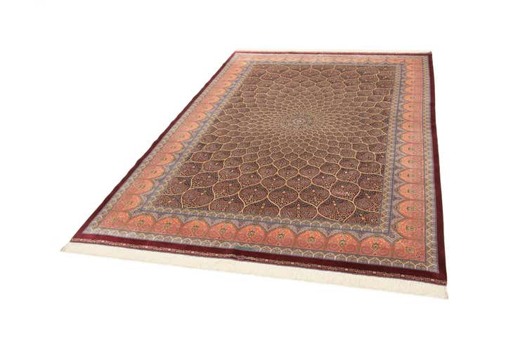 6' 6 x 9' 8 Ghom Design Rug