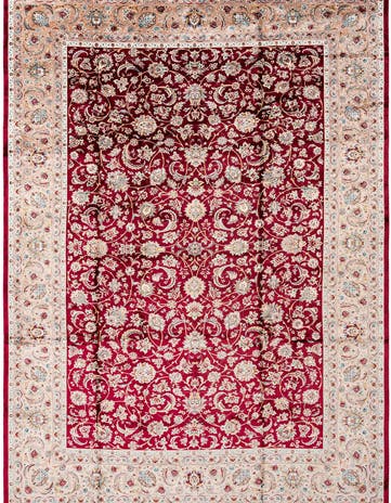 8' 2 x 11' 6 Ghom Design Rug