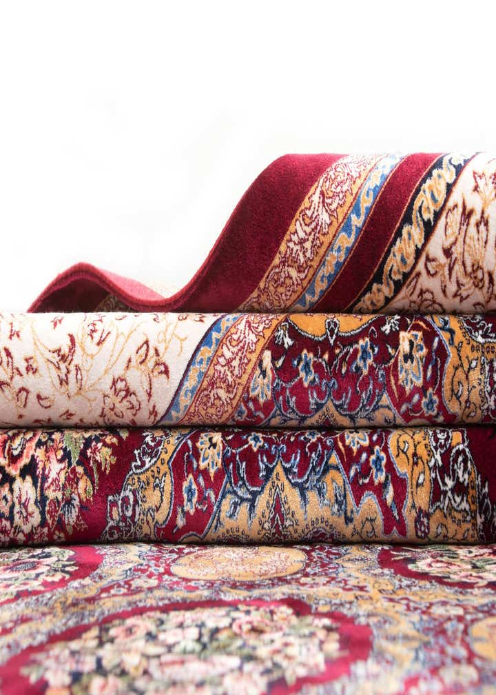 6' 7 x 9' 10 Ghom Design Rug