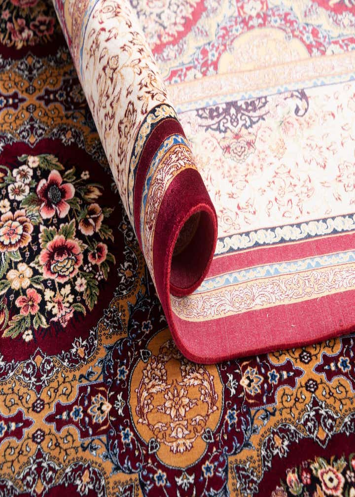 6' 7 x 9' 10 Ghom Design Rug