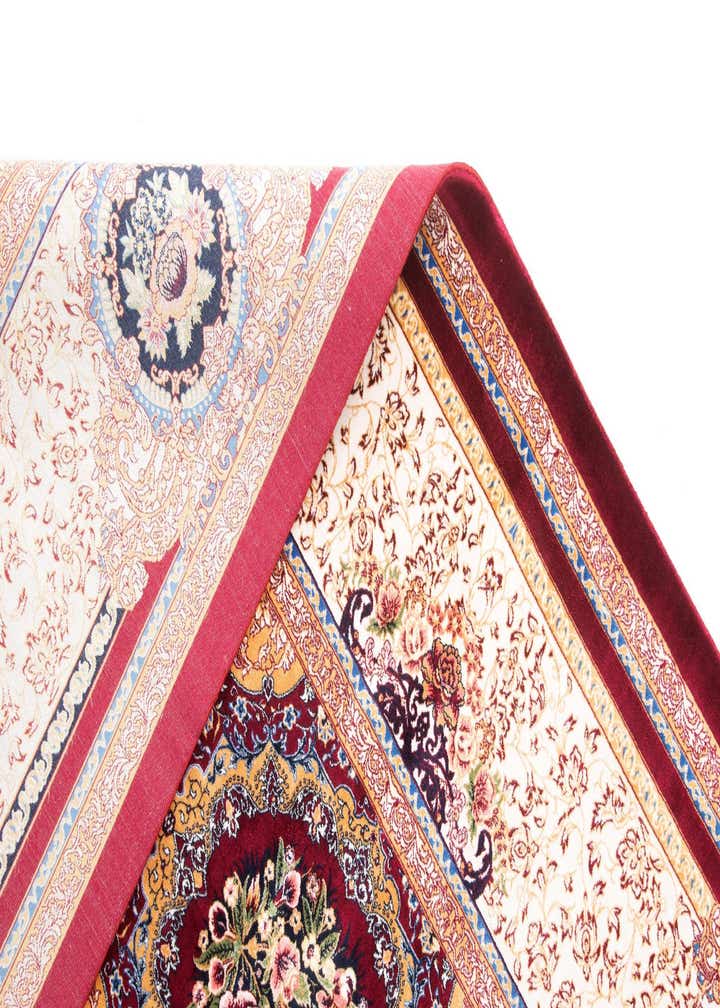 6' 7 x 9' 10 Ghom Design Rug