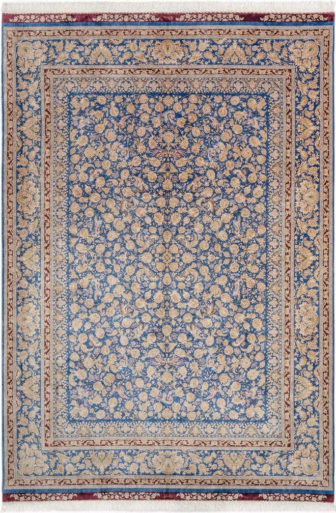 7' 1 x 9' 10 Ghom Design Rug