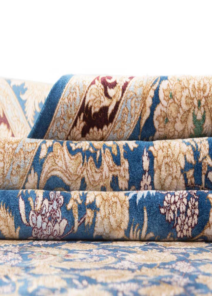 7' 1 x 9' 10 Ghom Design Rug