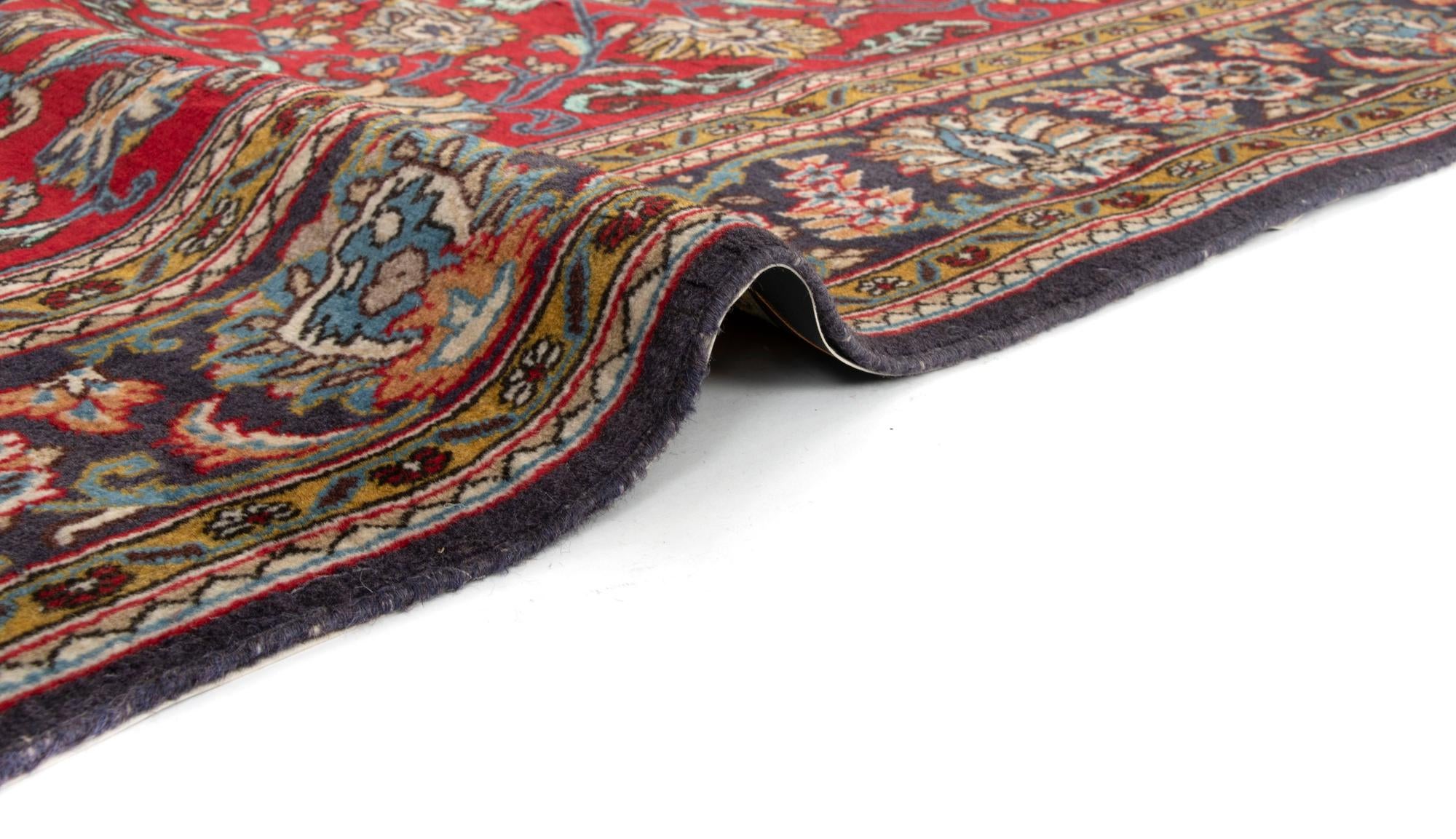 5' 7 x 8' 4 Hand Knotted Ghom Persian Wool Rug