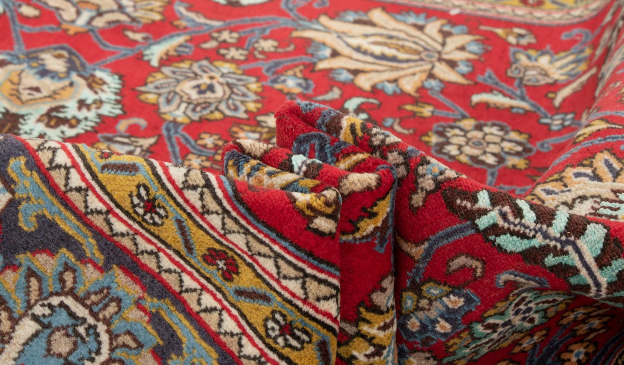 5' 7 x 8' 4 Hand Knotted Ghom Persian Wool Rug