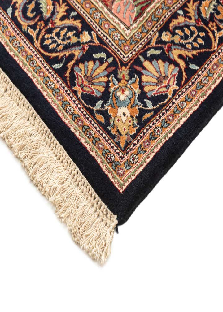 4' 1 x 5' 9 Hand Knotted Ghom Wool Rug