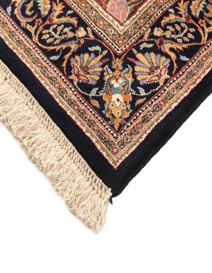 Detail image of 4' 1 x 5' 9 Hand Knotted Ghom Wool Rug