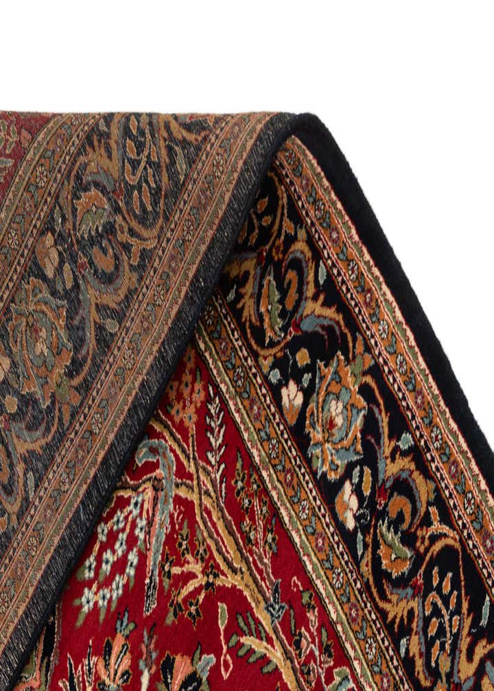 4' 1 x 5' 9 Hand Knotted Ghom Wool Rug