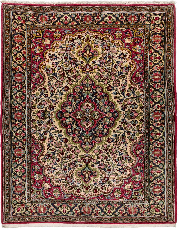 Detail image of 3' 7 x 5' 6 Ghom Rug