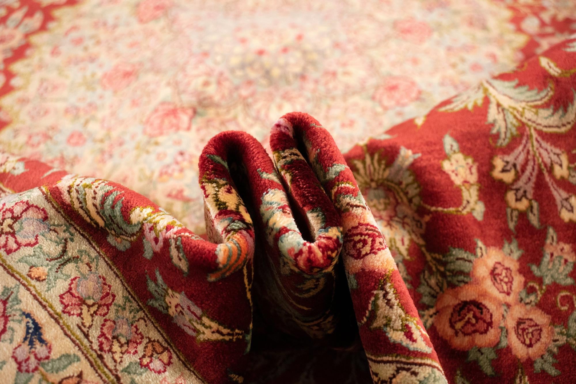 3' 3 x 4' 11 Ghom Silk Rug