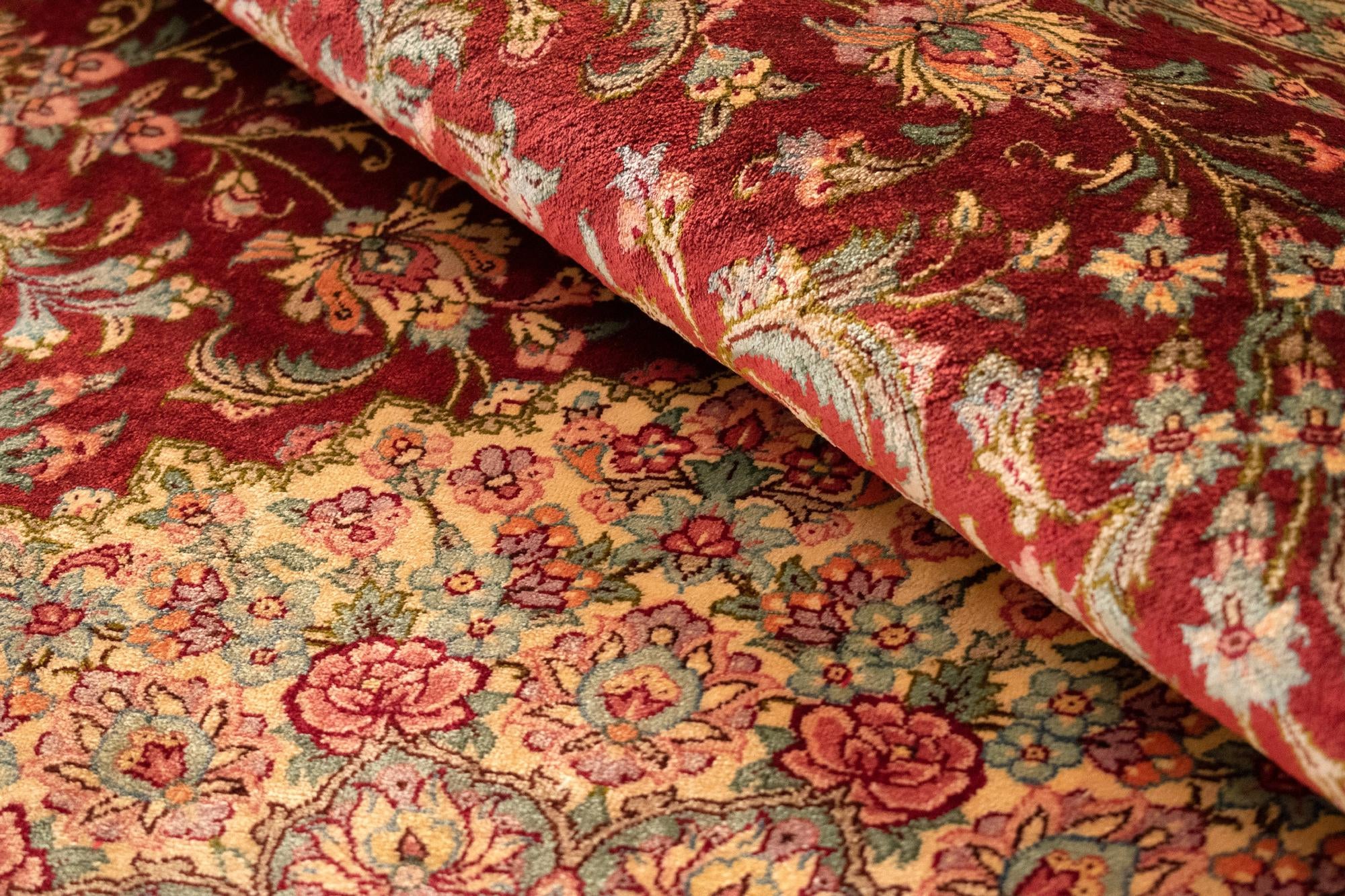 3' 3 x 4' 11 Ghom Silk Rug