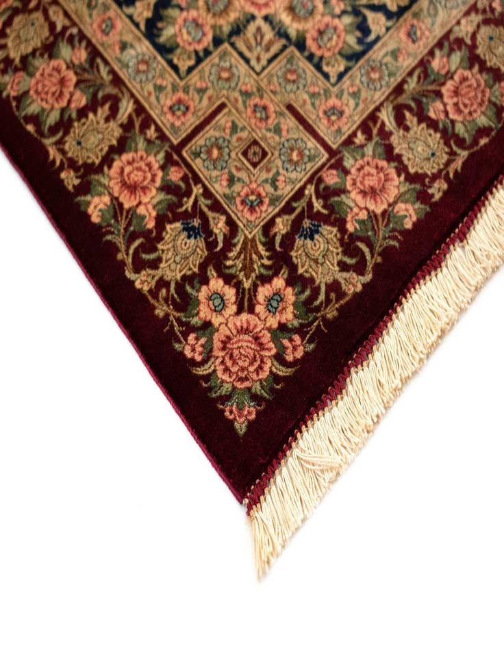Detail image of 2' 7 x 3' 11 Ghom Silk Rug