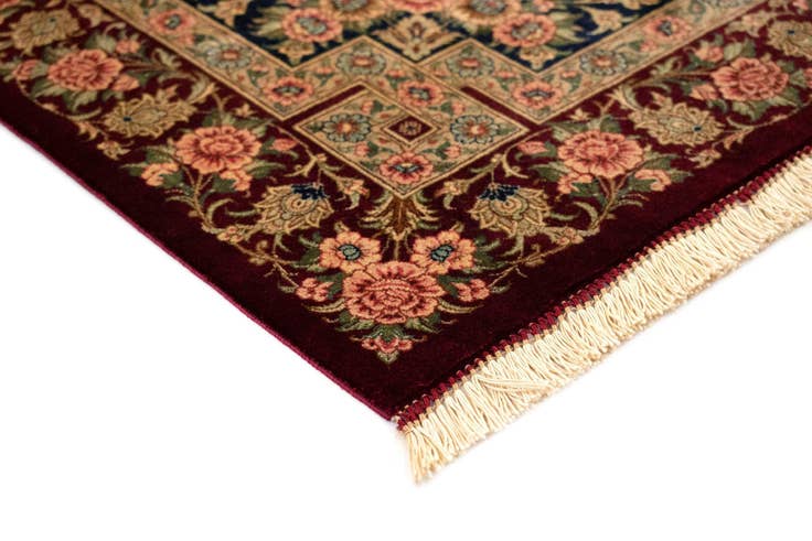Detail image of 2' 7 x 3' 11 Ghom Silk Rug