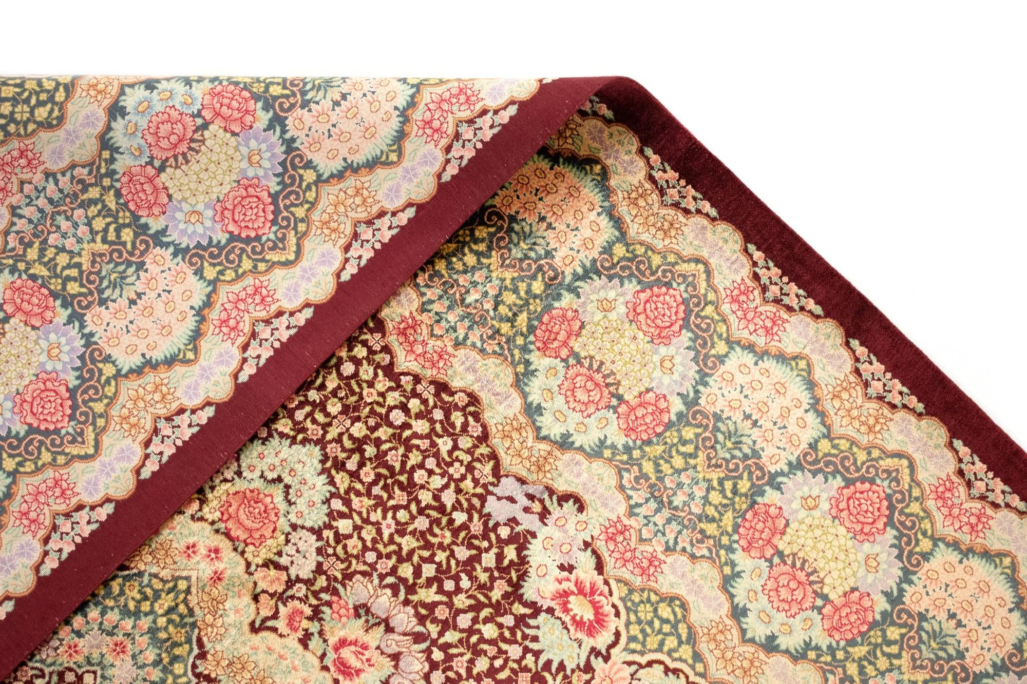 4' 5 x 6' 7 Ghom Silk Rug