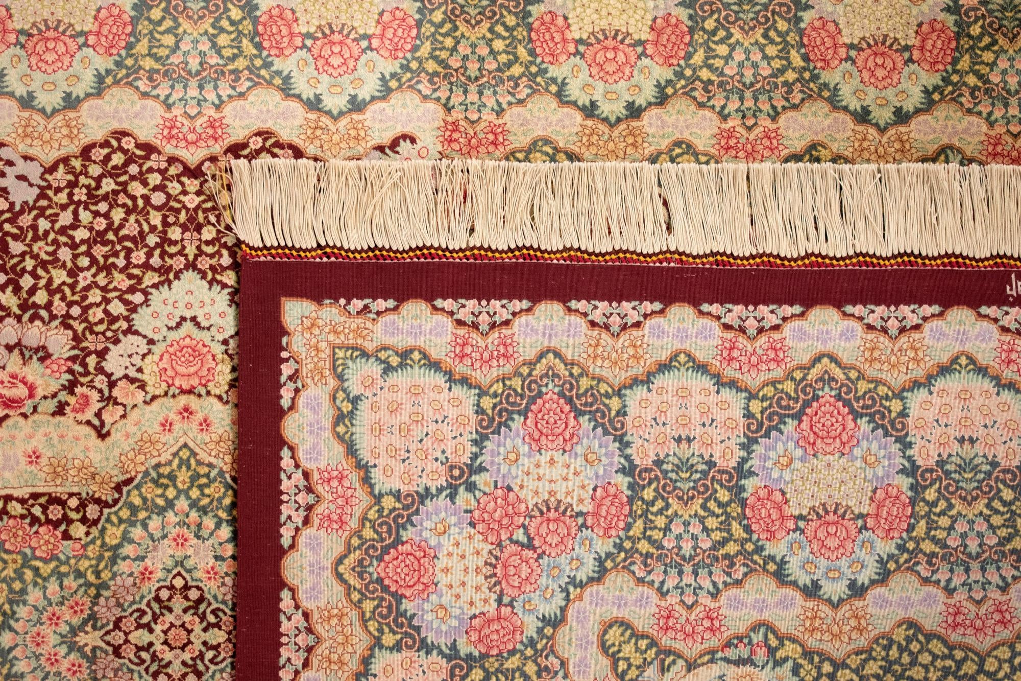 4' 5 x 6' 7 Ghom Silk Rug