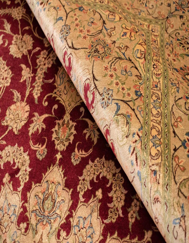 Detail image of 5' 1 x 7' 9 Ghom Silk Rug