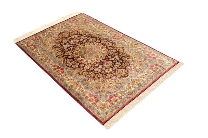 2' 7 x 3' 11 Ghom Silk Rug