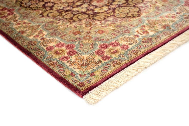 Detail image of 2' 7 x 3' 11 Ghom Silk Rug
