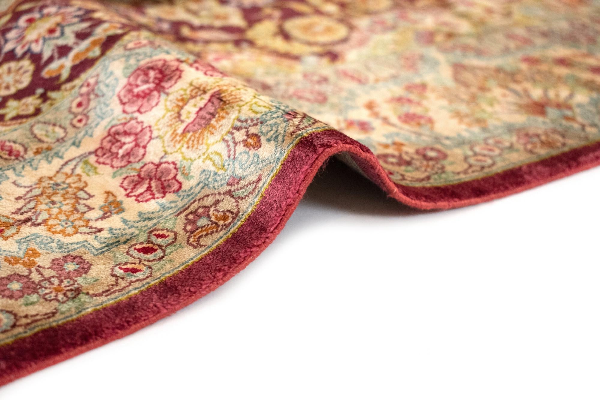 2' 7 x 3' 11 Ghom Silk Rug