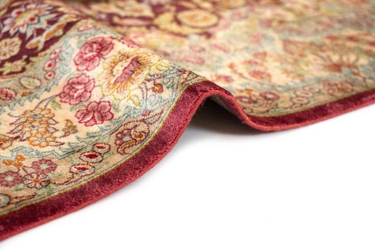 Detail image of 2' 7 x 3' 11 Ghom Silk Rug