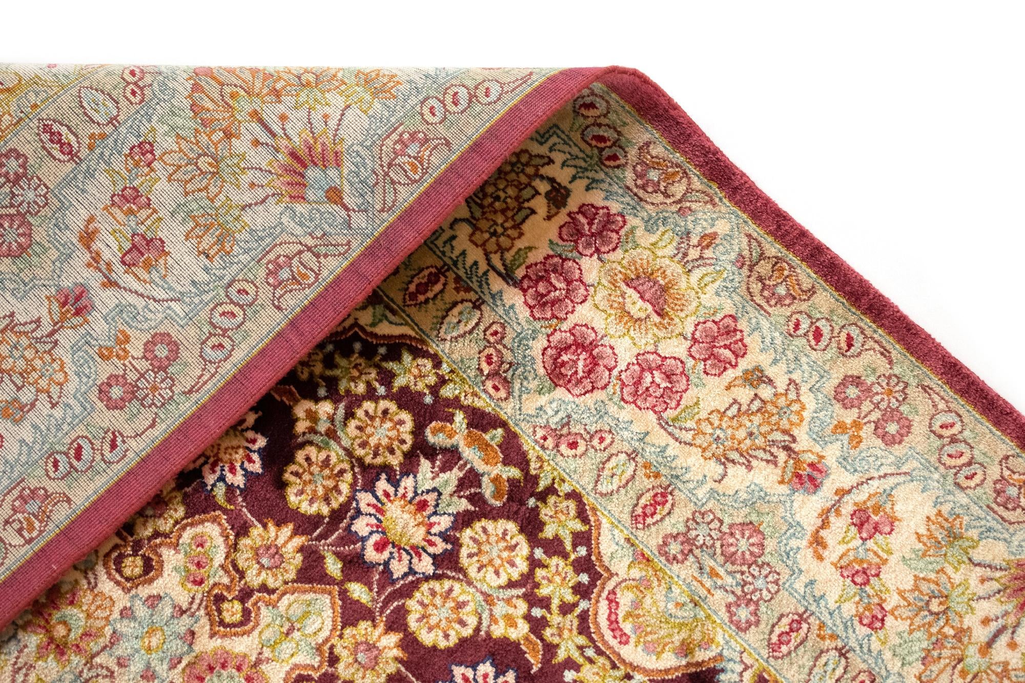 2' 7 x 3' 11 Ghom Silk Rug