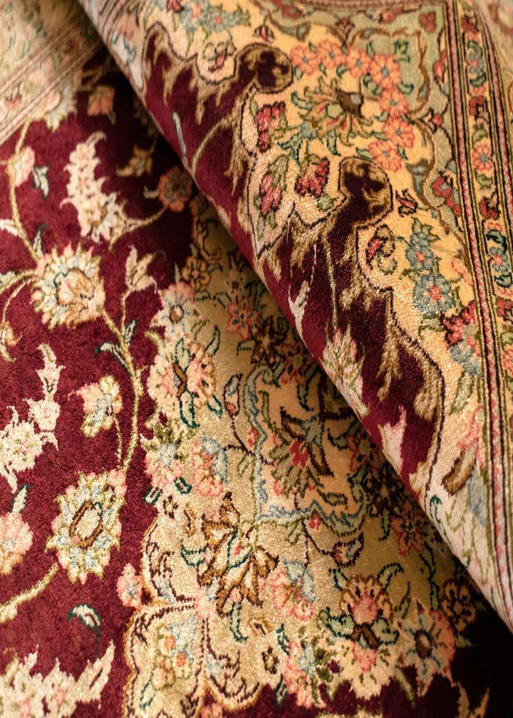 2' 8 x 4' Ghom Silk Rug