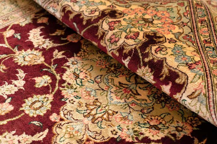 2' 8 x 4' Ghom Silk Rug