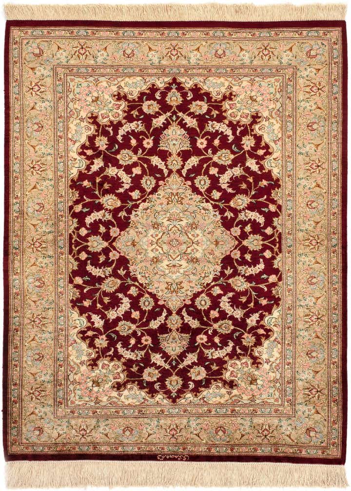2' 8 x 4' Ghom Silk Rug
