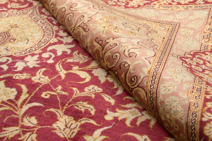 6' 7 x 9' 10 Ghom Silk Rug