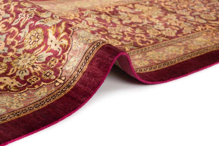 6' 7 x 9' 10 Ghom Silk Rug