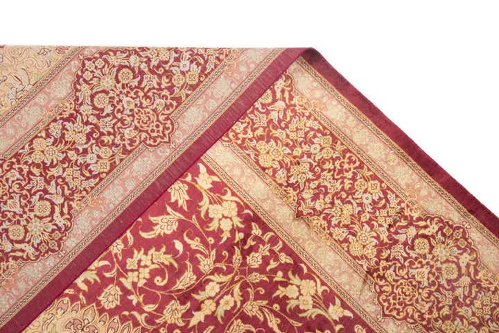 6' 7 x 9' 10 Ghom Silk Rug